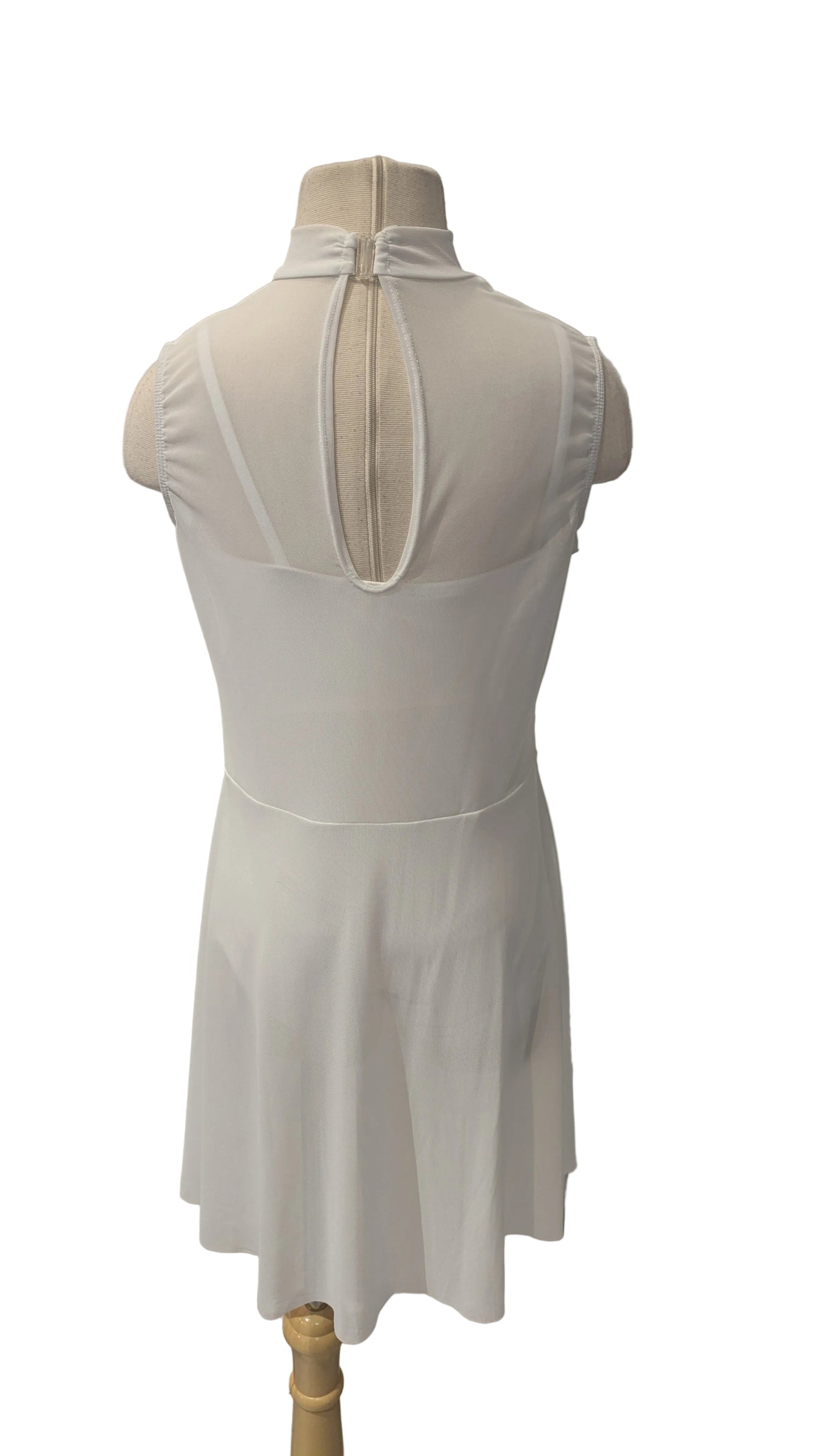 White Mesh Dress