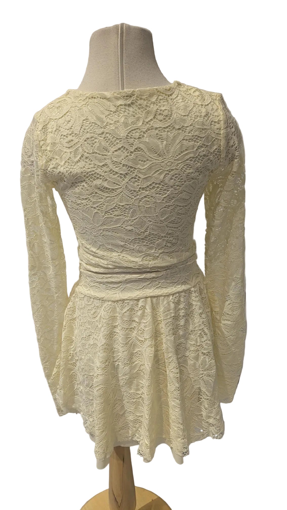 Light Yellow Lace Two Piece