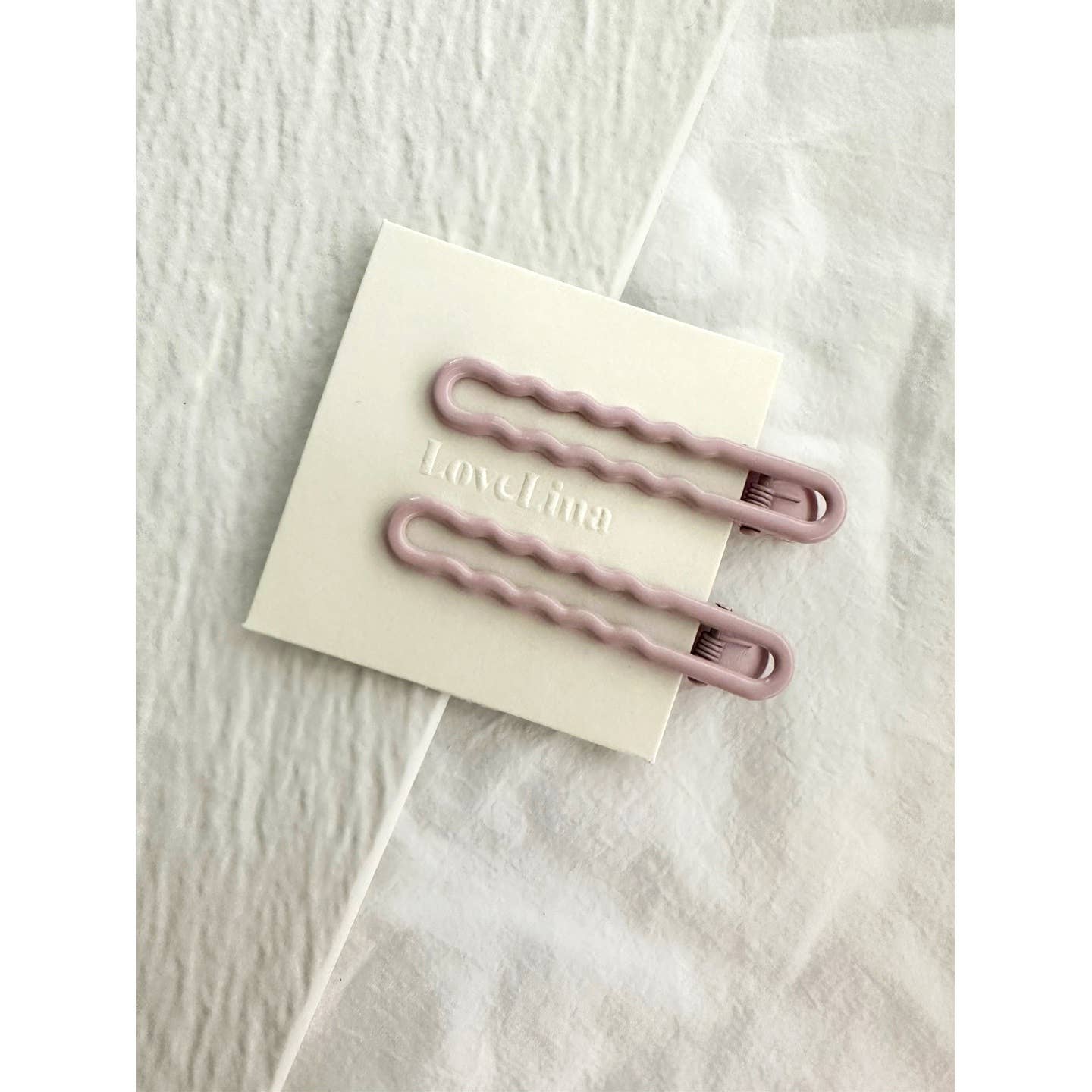 Wavy Muted Coloured Hair Clips
