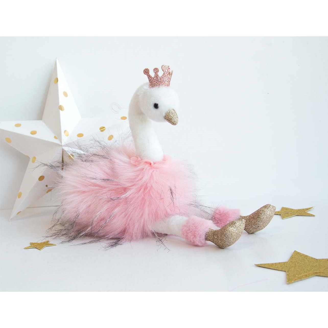 Pink Swan Stuffed Animal