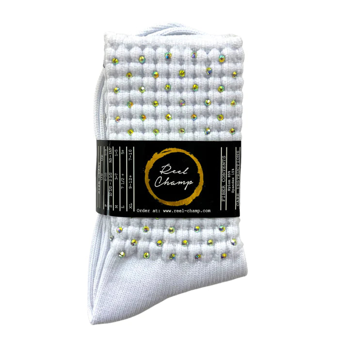 Kathleen's Sassy AB Crystal Ultra Short Socks