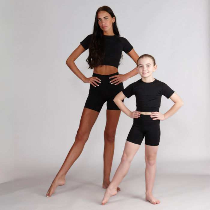 High Waisted Activewear Shorts - Child