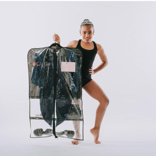 Kissed by Glitter Garment Bag – Breathable – Black/No Hanger