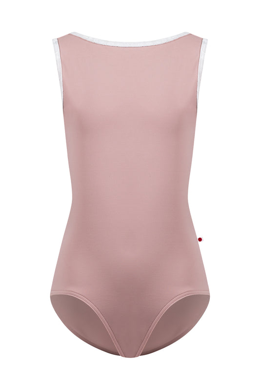 Yumiko Sofiane Leotard- Petal/V-White
