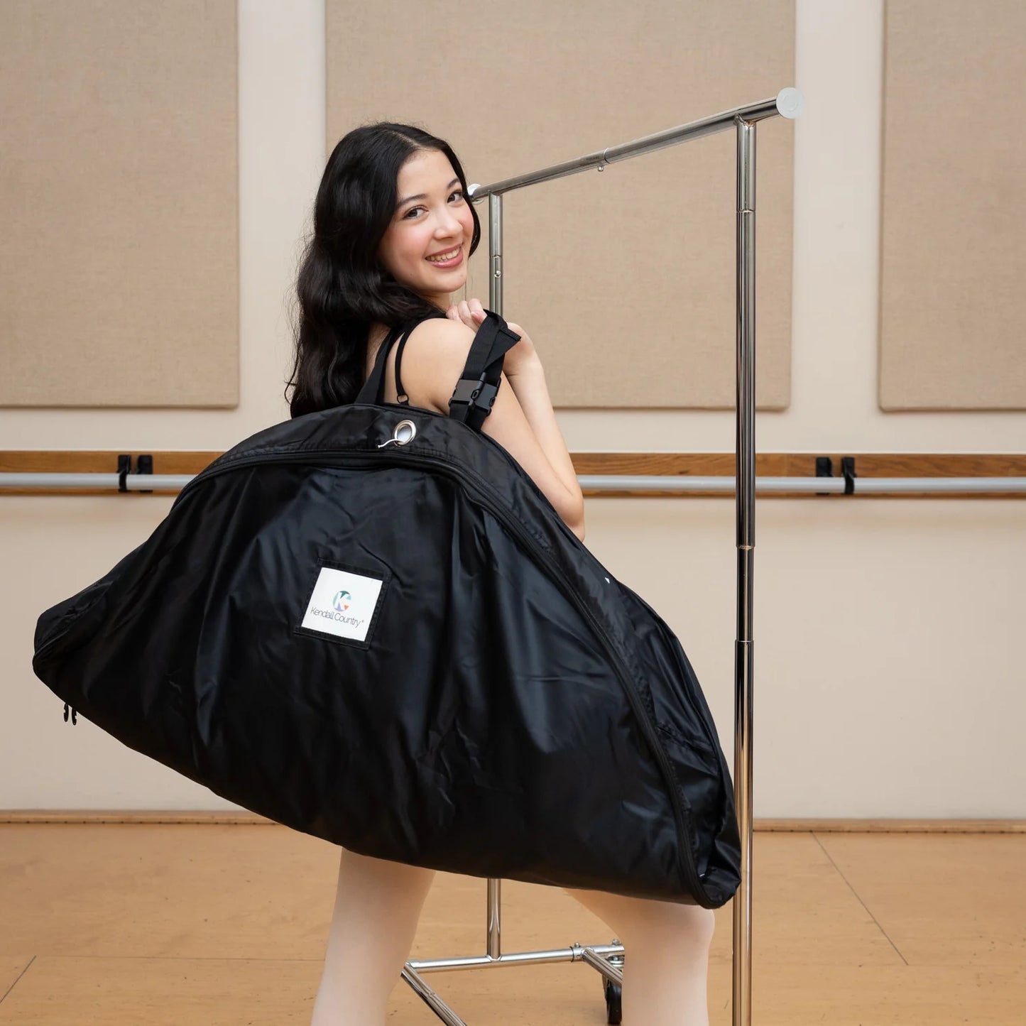 Large Pancake Tutu Garment Bag - Raven Black 45"