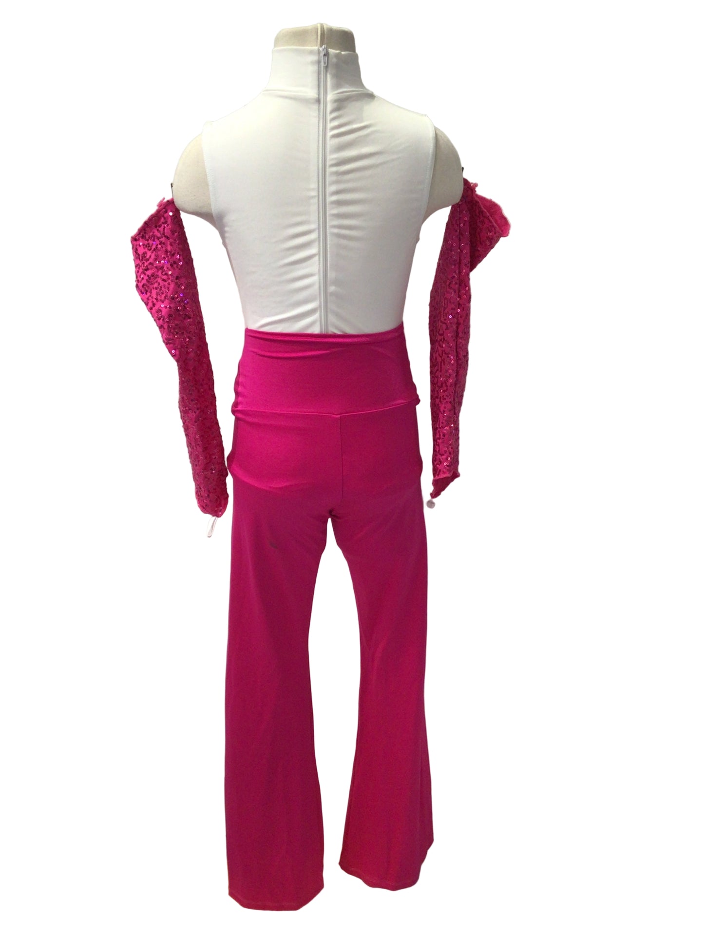 White Bodysuit with Pink Pants