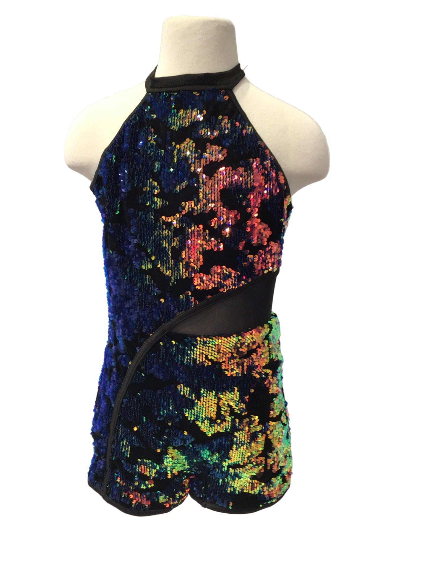 Irridescent Halter Biketard