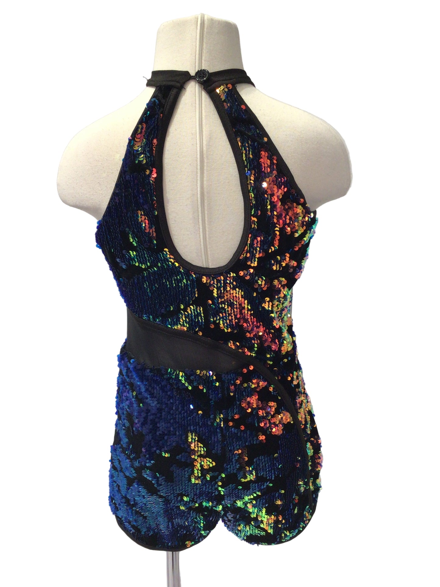 Irridescent Halter Biketard