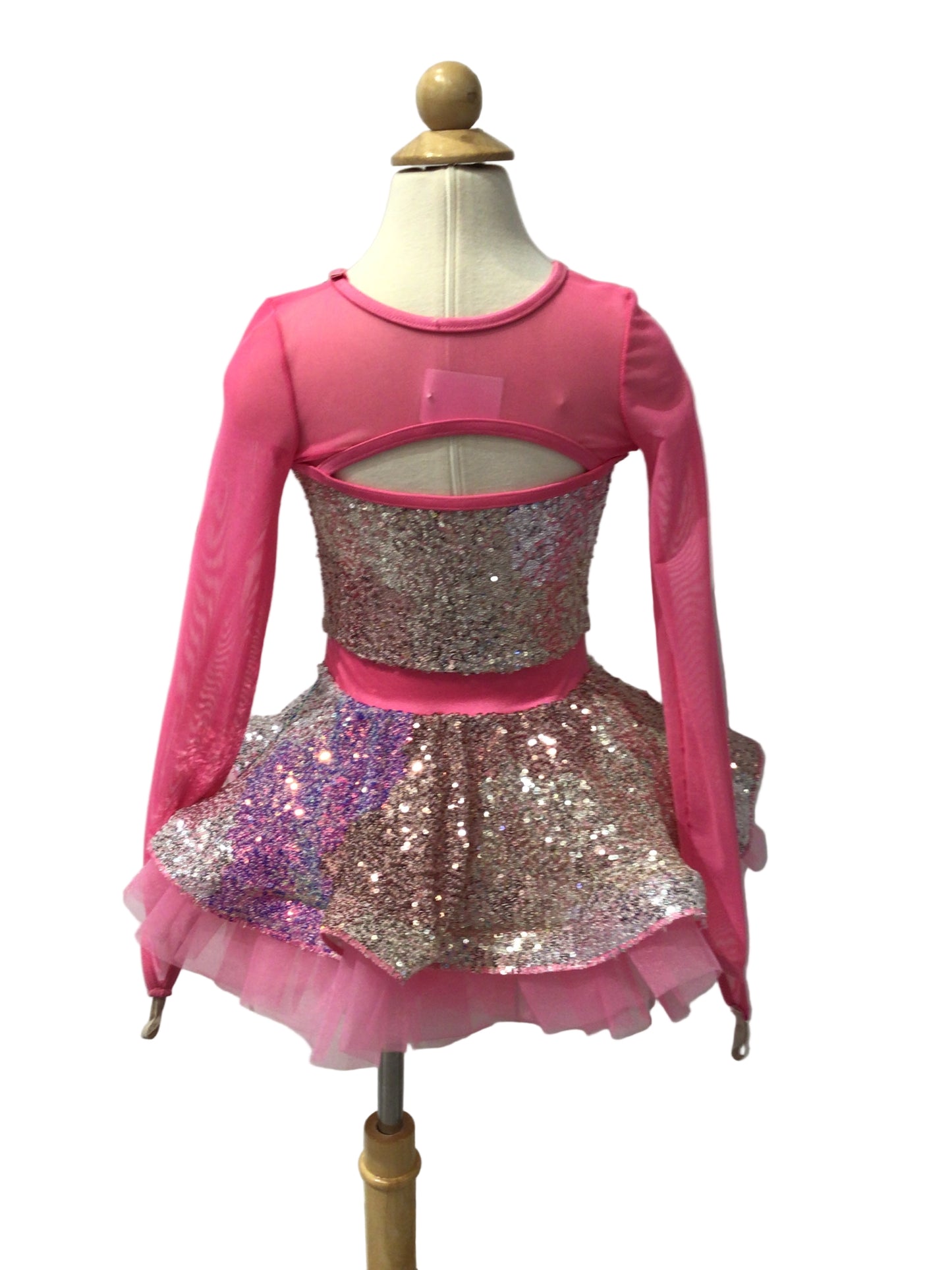 Neon Pink and Silver Jazz Tutu