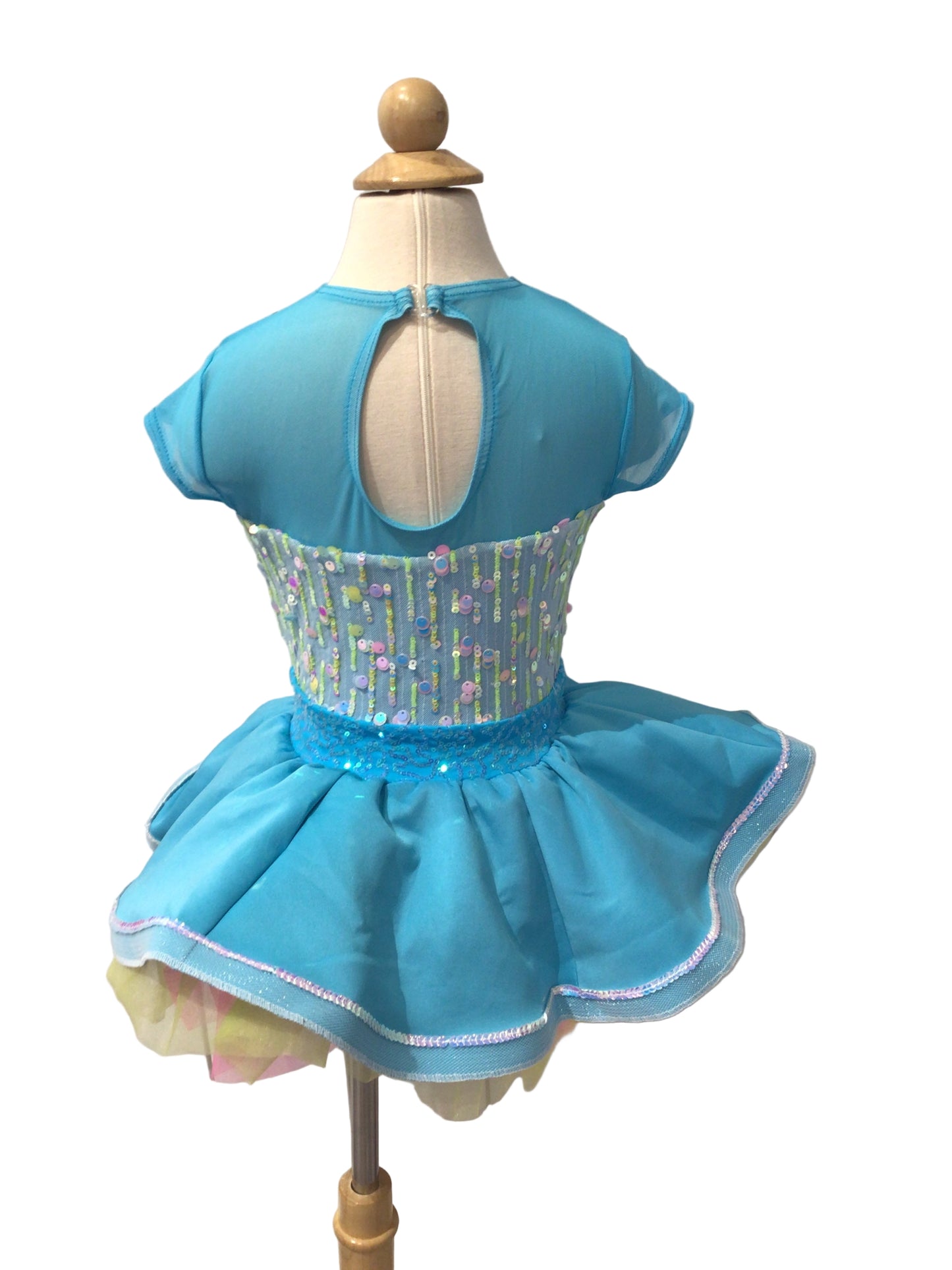 Light Blue Silver Sequin Jazz Tutu