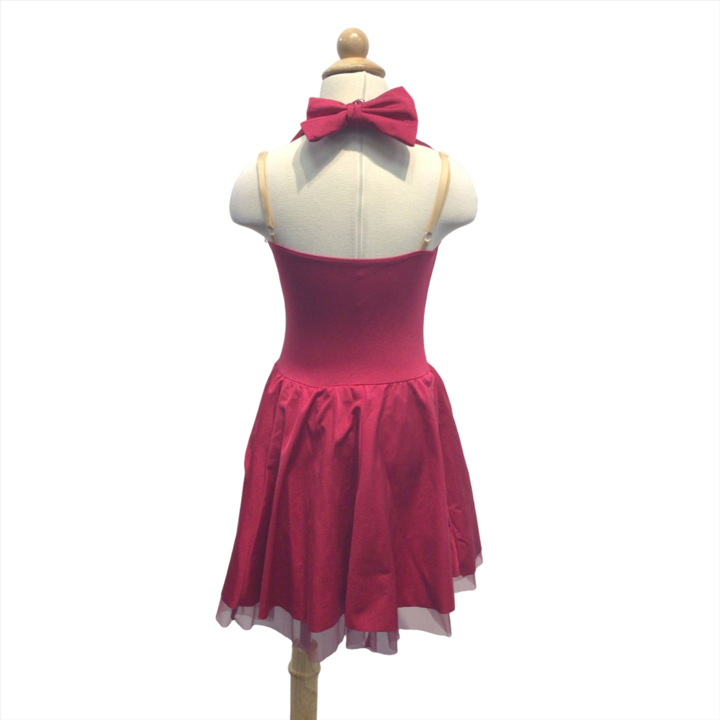 Short Red Halter Jazz Dress