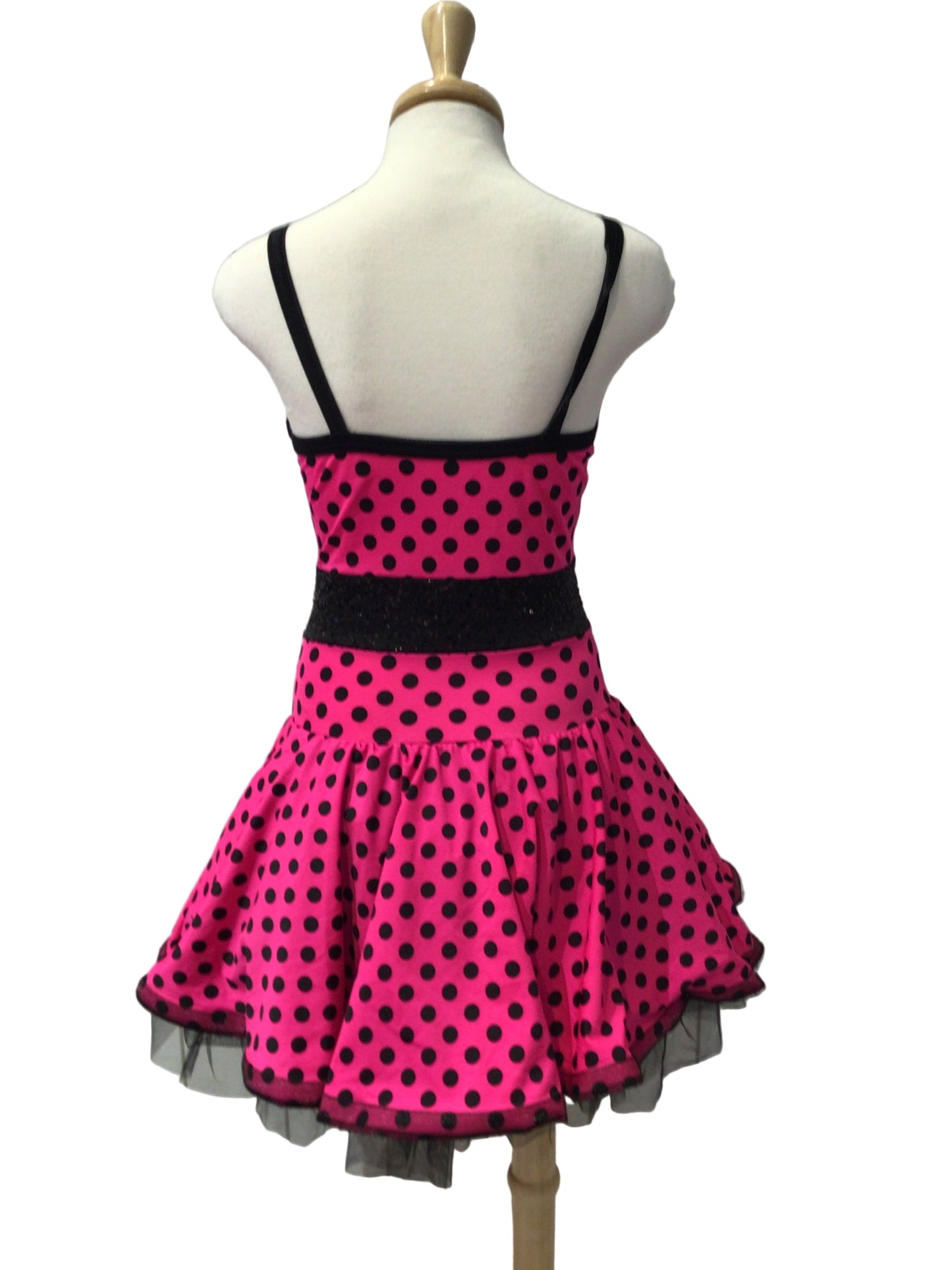Hot Pink Polka Dot Dress