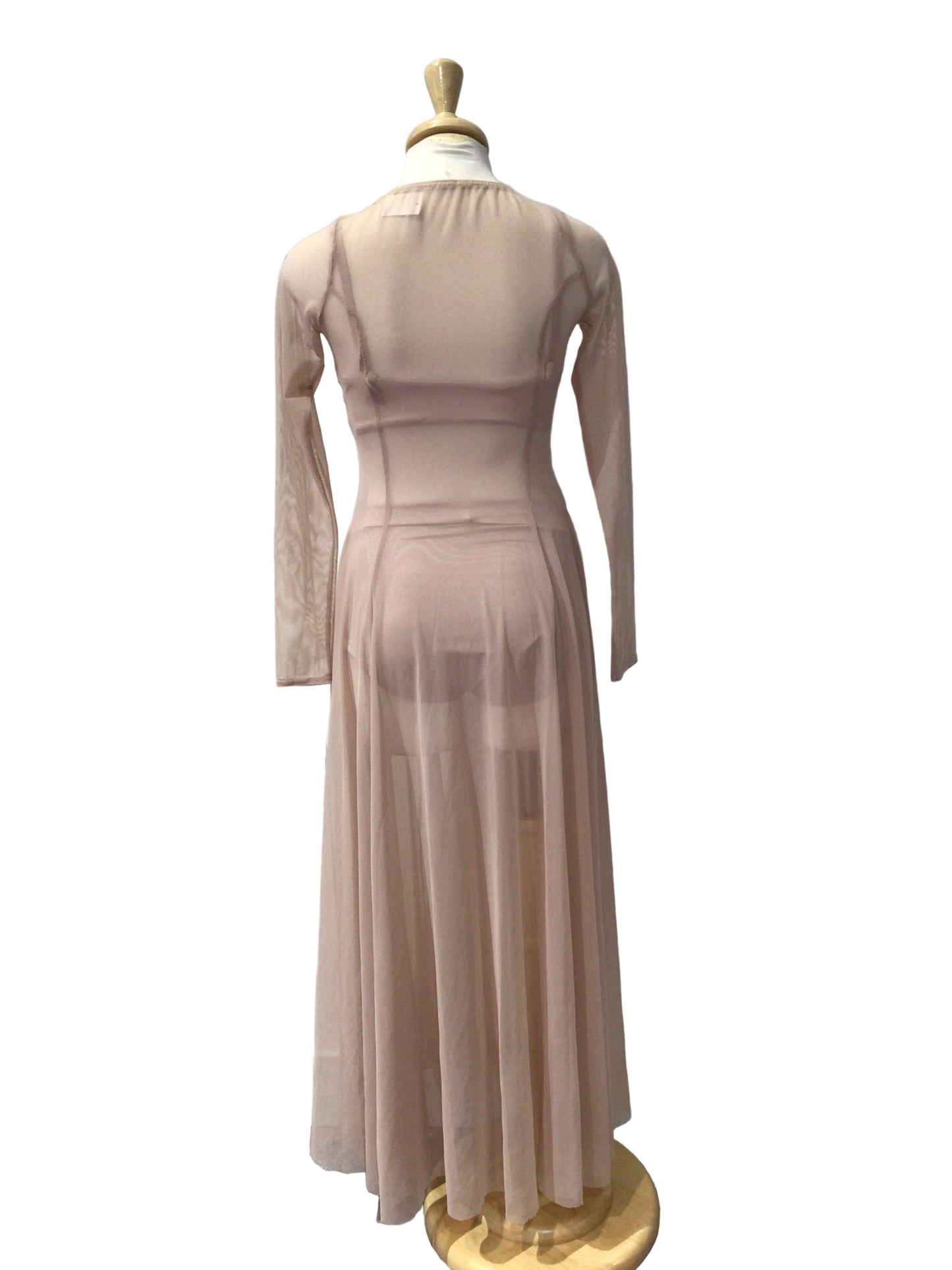 Beige Sheer Dress