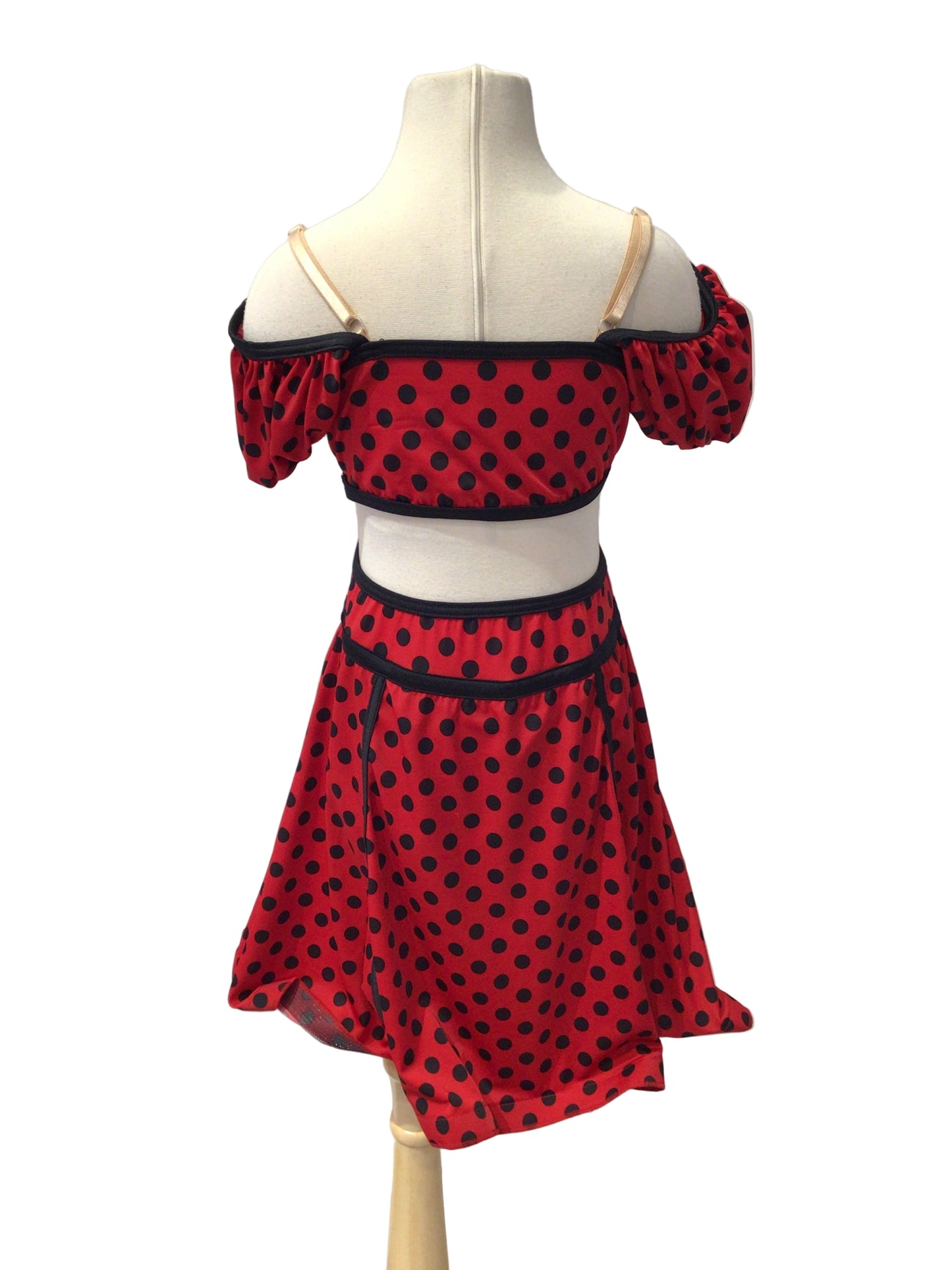Red and Black Polka Dot Dress