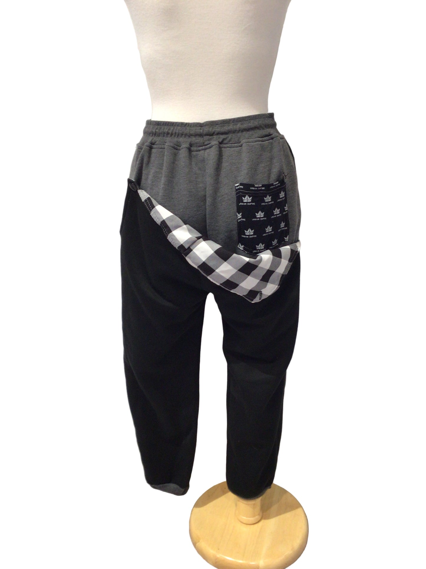 Black and Grey Sweat Pants