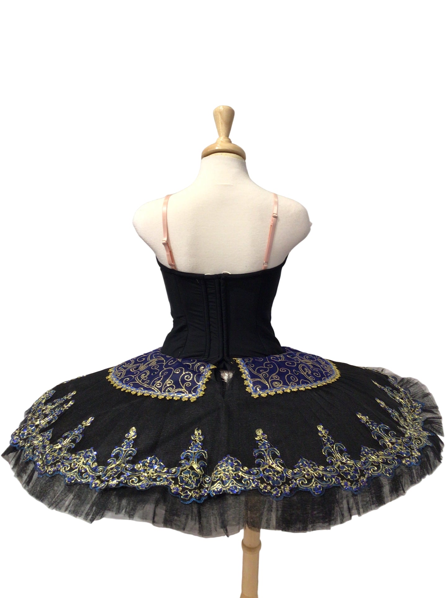 Black and Dark Blue Platter Tutu