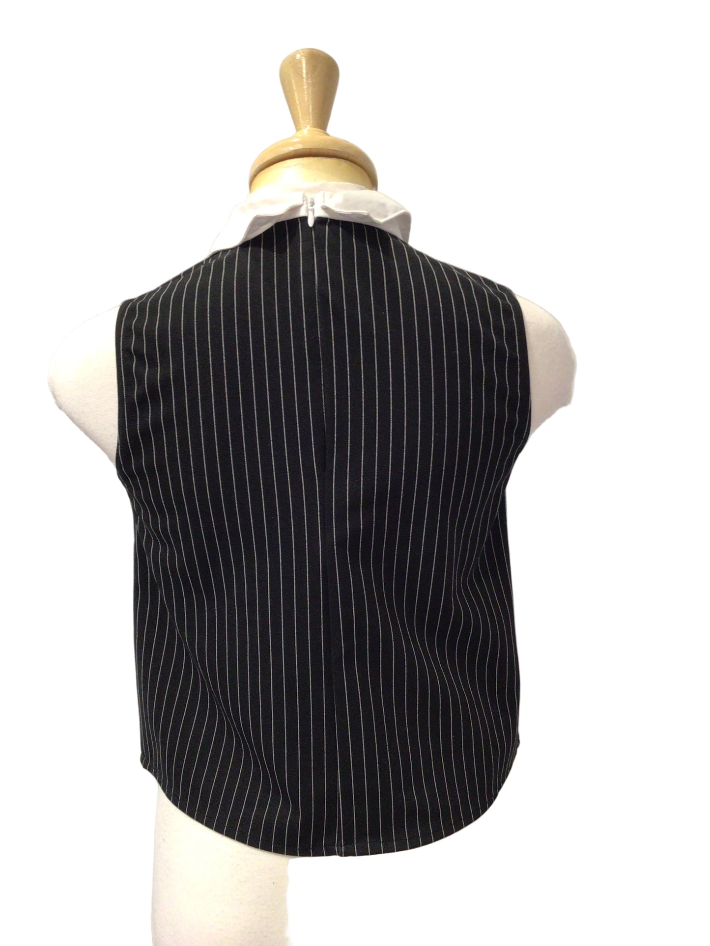 Black and White Pinstripe Top