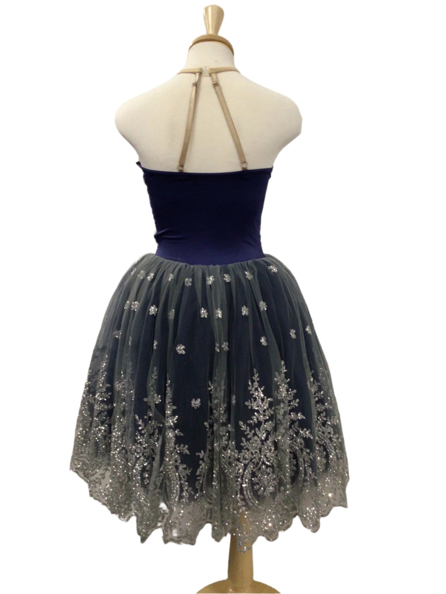 Blue and Silver Baroque Romantic Tutu