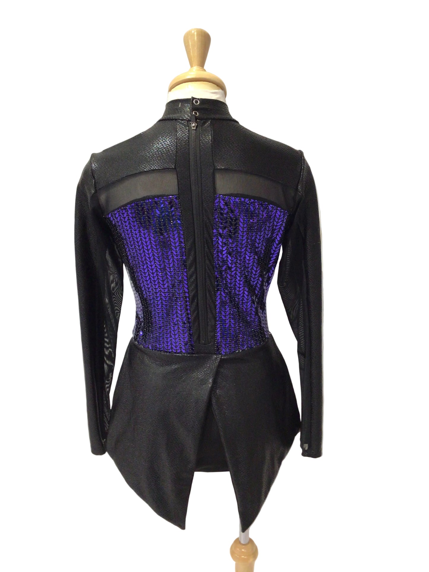 Black Long Sleeve Bodysuit with Tails