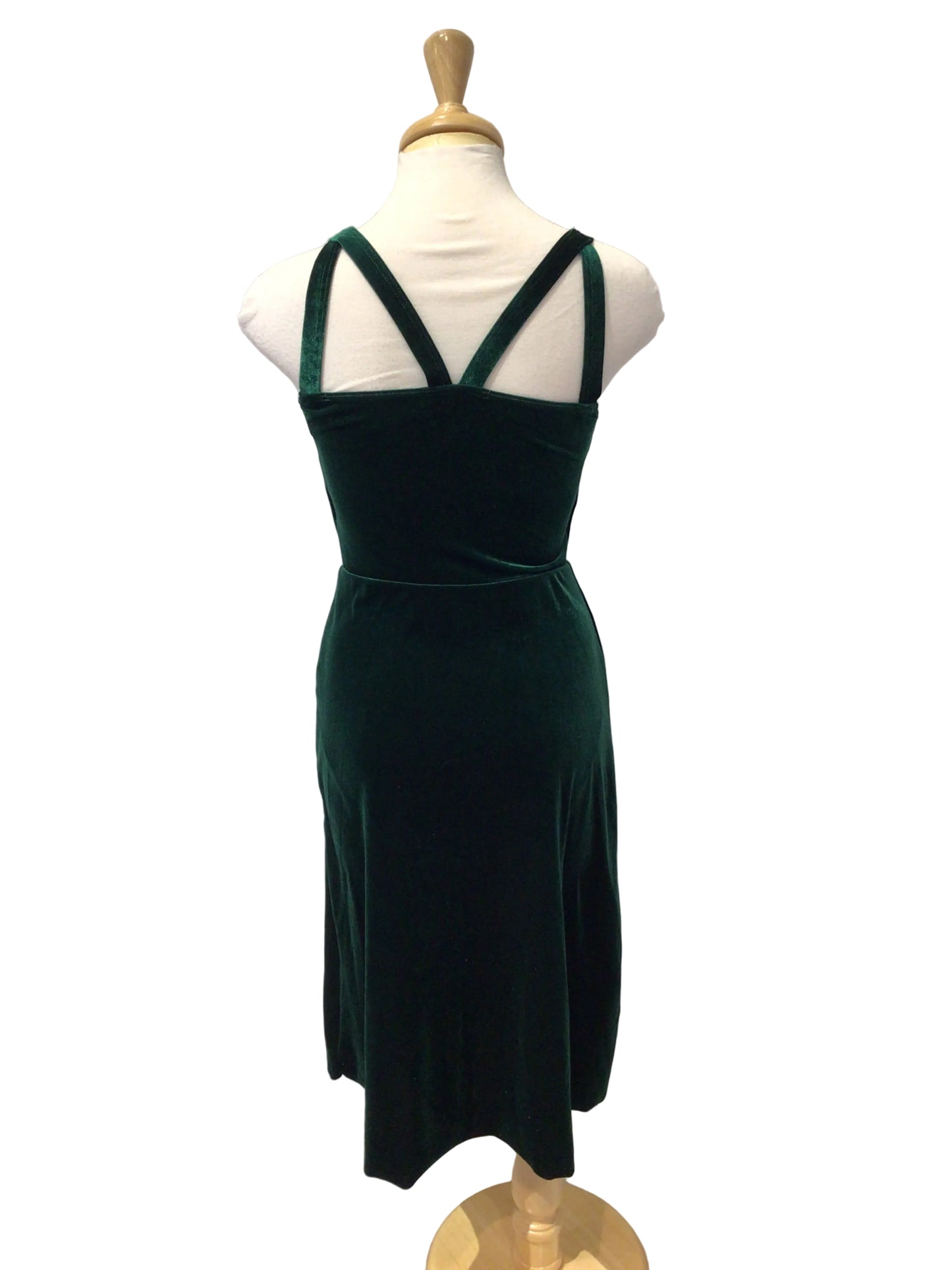 Green Velvet Dress