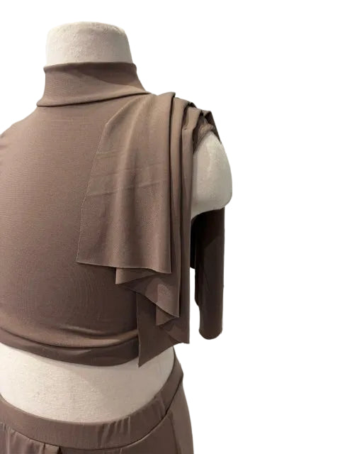 French Beige Two Piece Costume