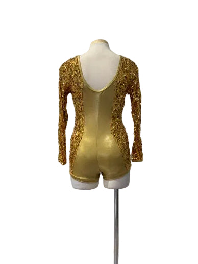 Gold biketard jazz