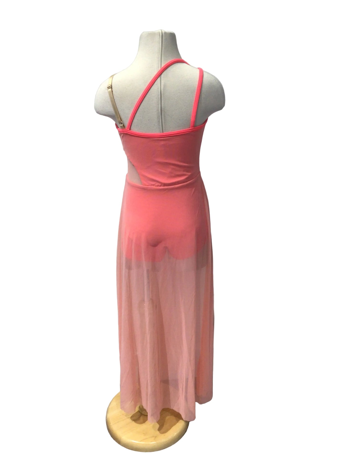 Neon Pink Long Lyrical Dress