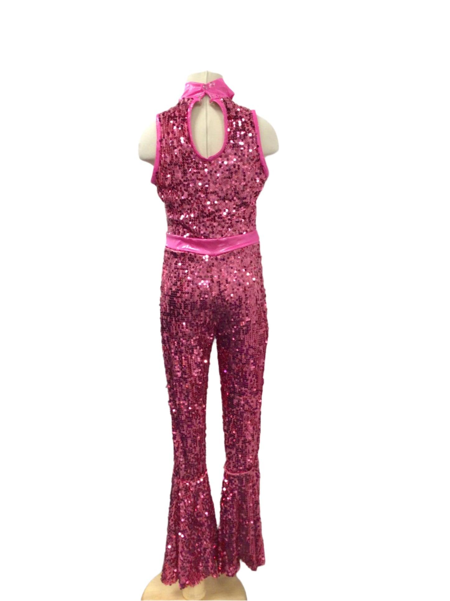 Pink Sequin Jumpsuit