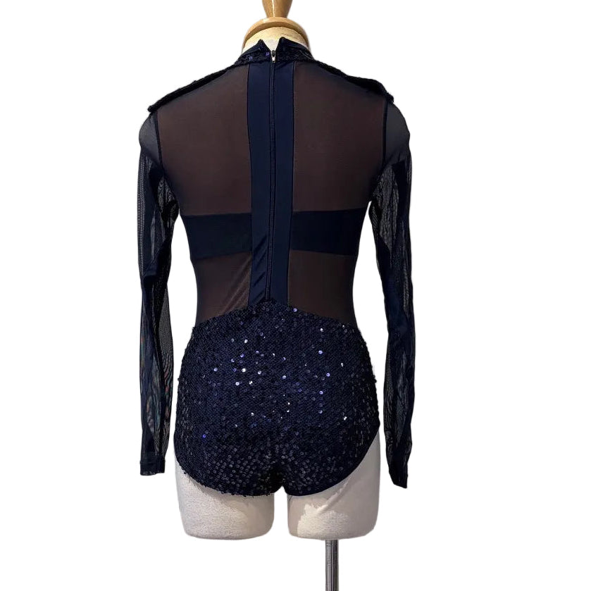 Long Sleeve Royal Blue Bodysuit