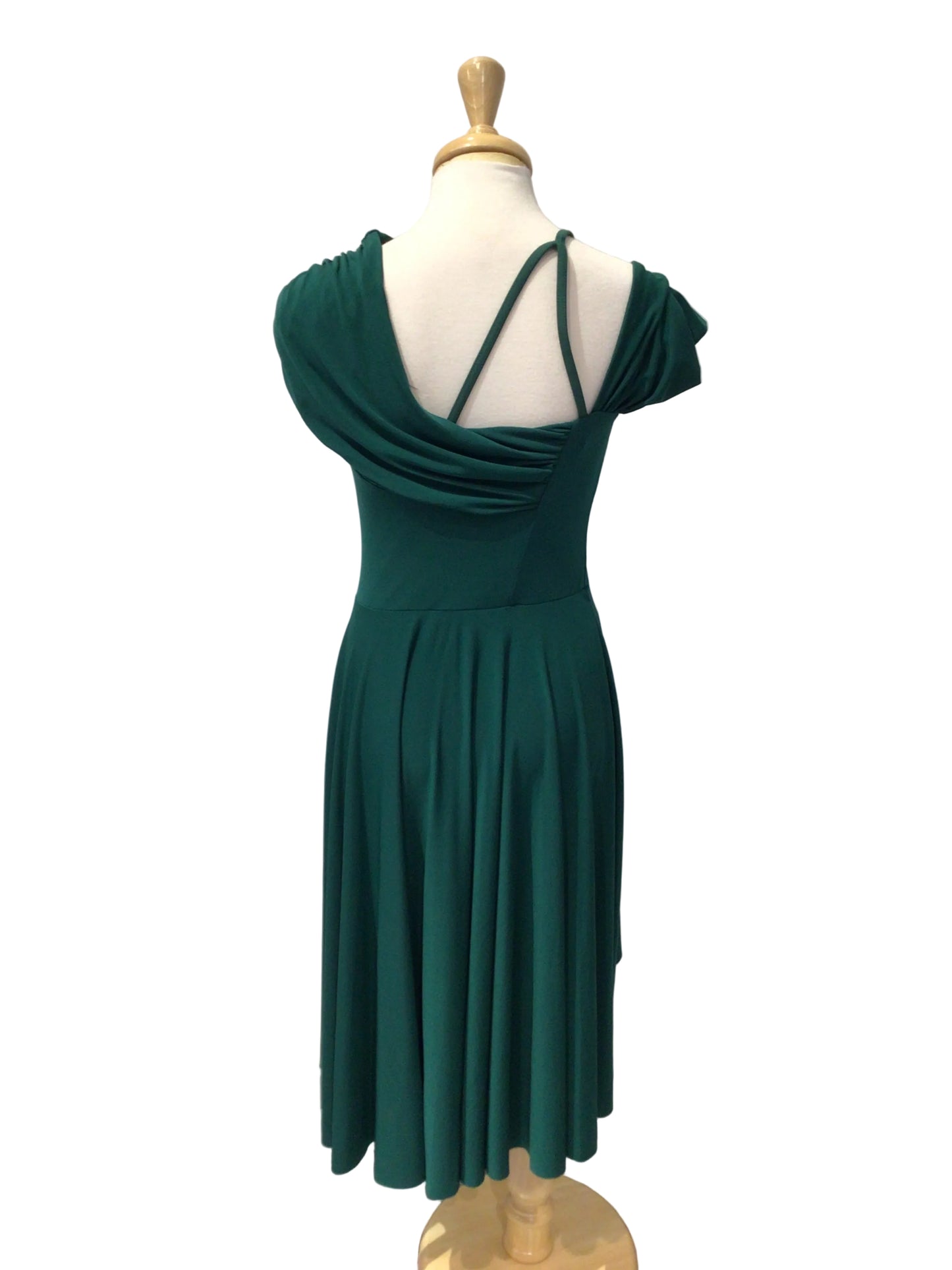 Forest Green Drapey Lyrical Dress