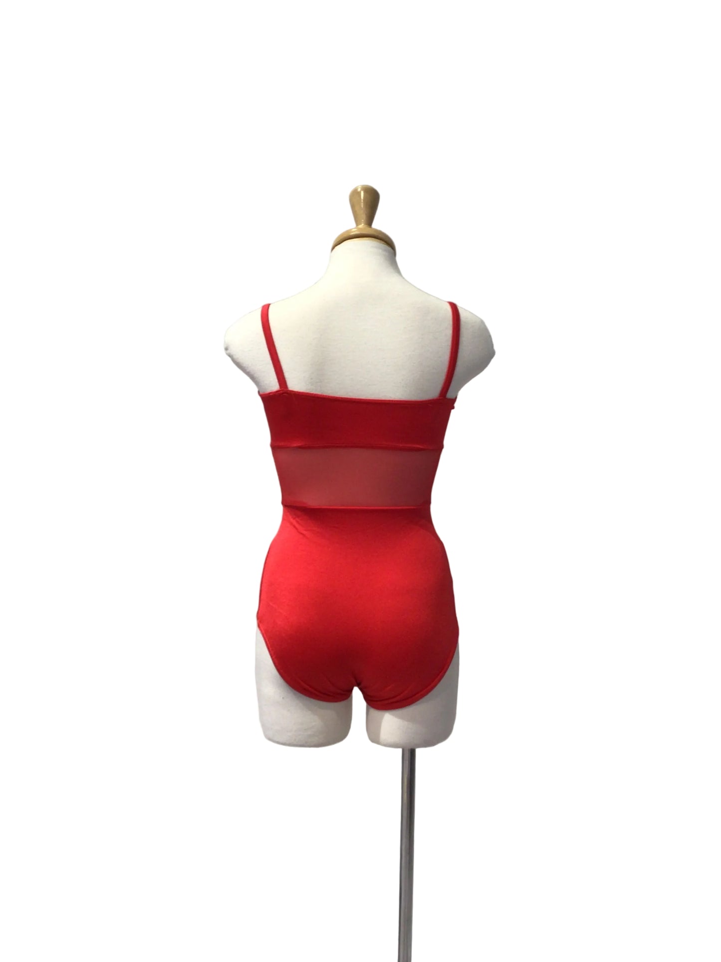 Red Corset Leotard And Shorts Jazz