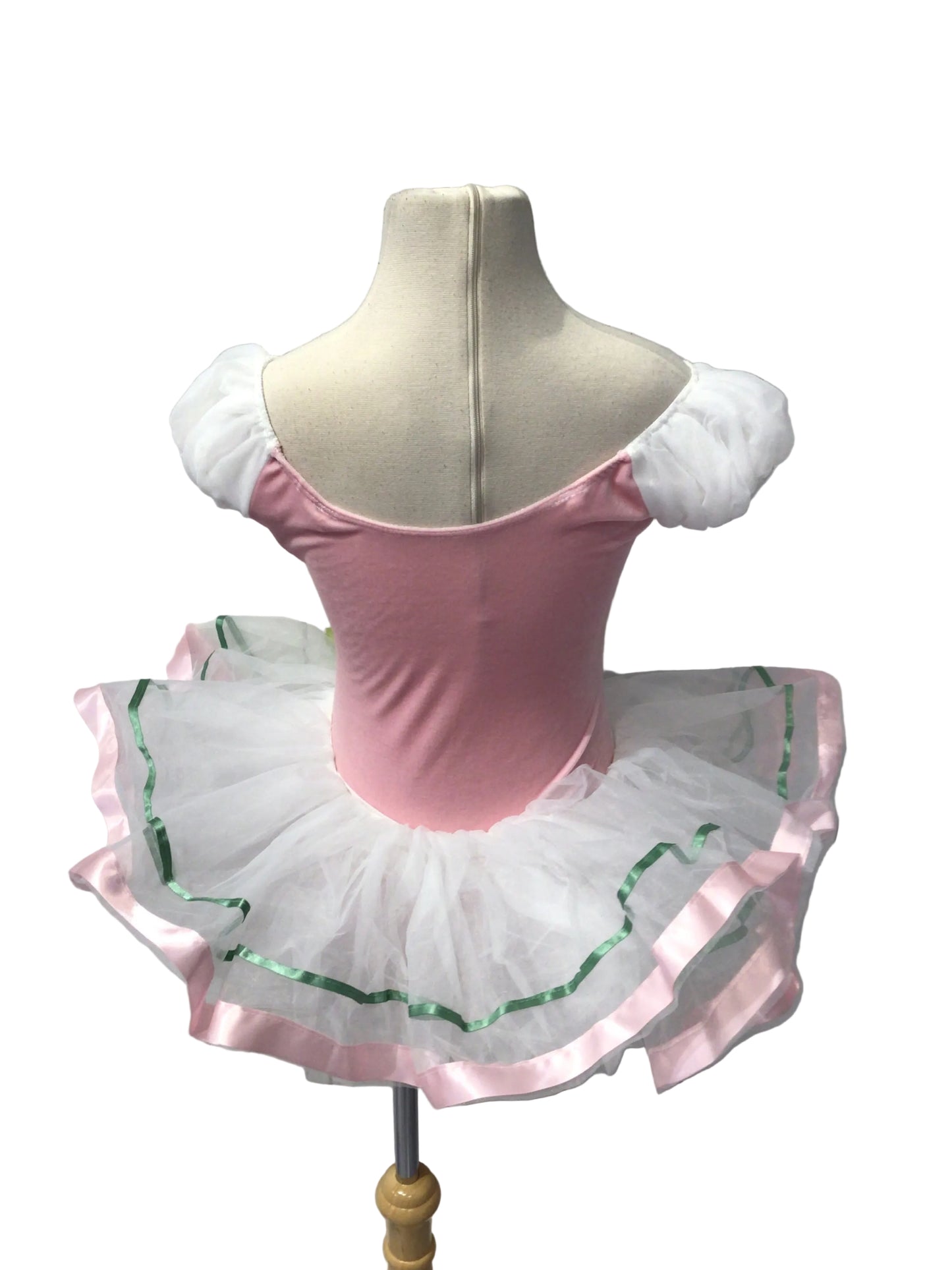 Light Pink and Green Velvet Tutu