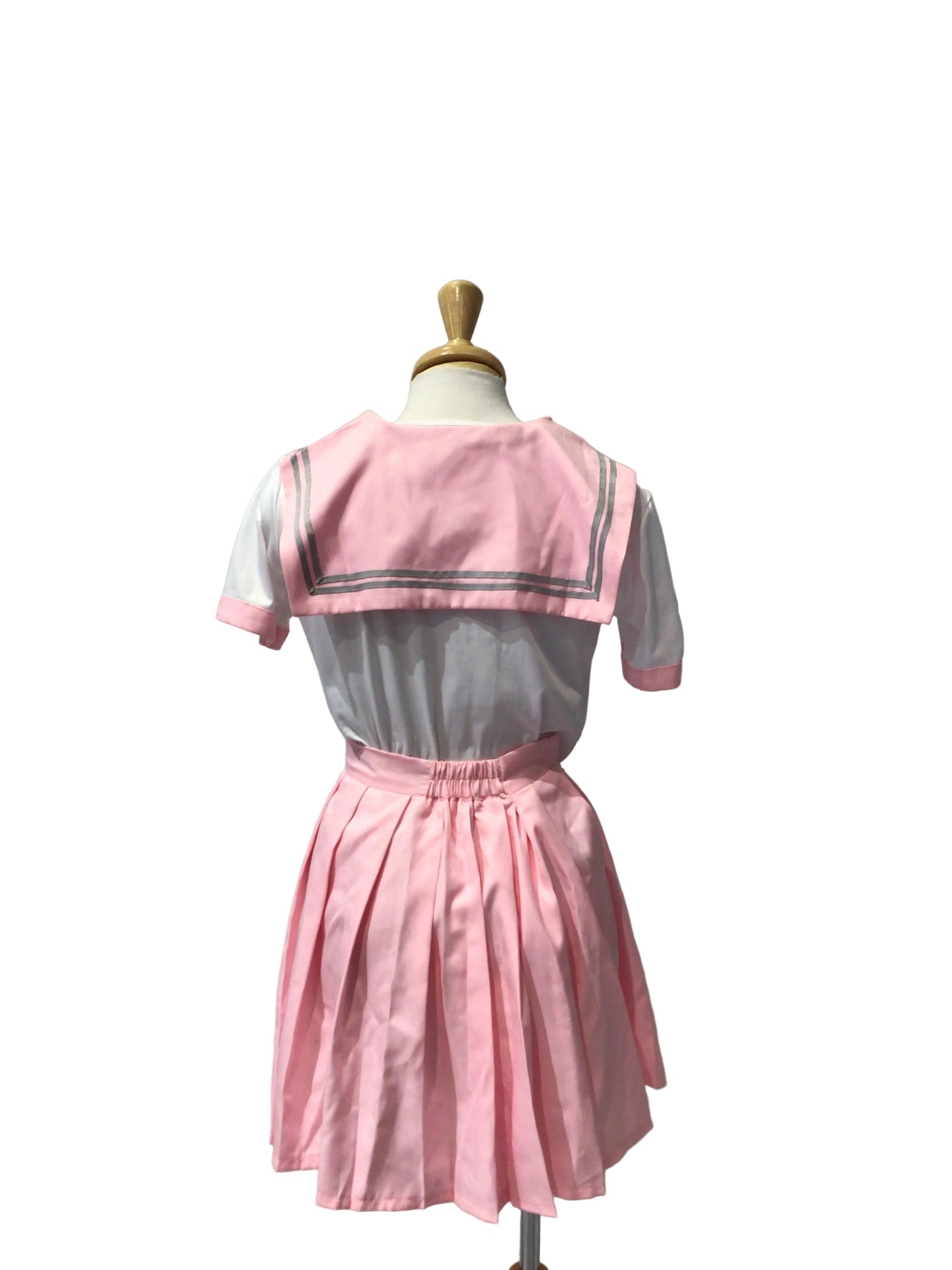 Pink and White Sailor Skirt and Top