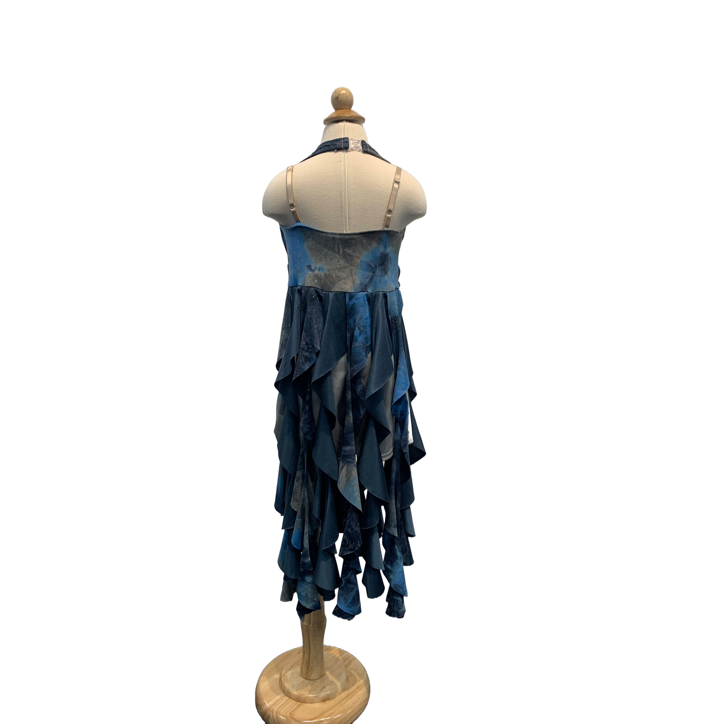 Deep Blue Flowing Trails Dress
