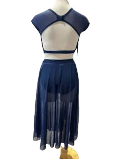 Navy Lace Two Piece