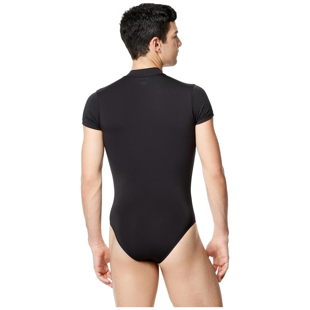 Lulli 'Eddie' Mens Short Sleeve Zip Front Leotard