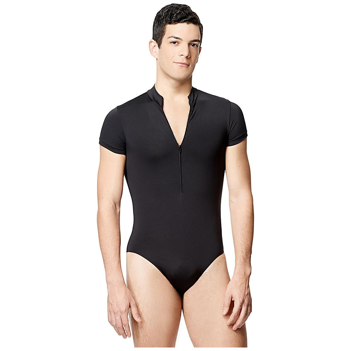 Lulli 'Eddie' Mens Short Sleeve Zip Front Leotard