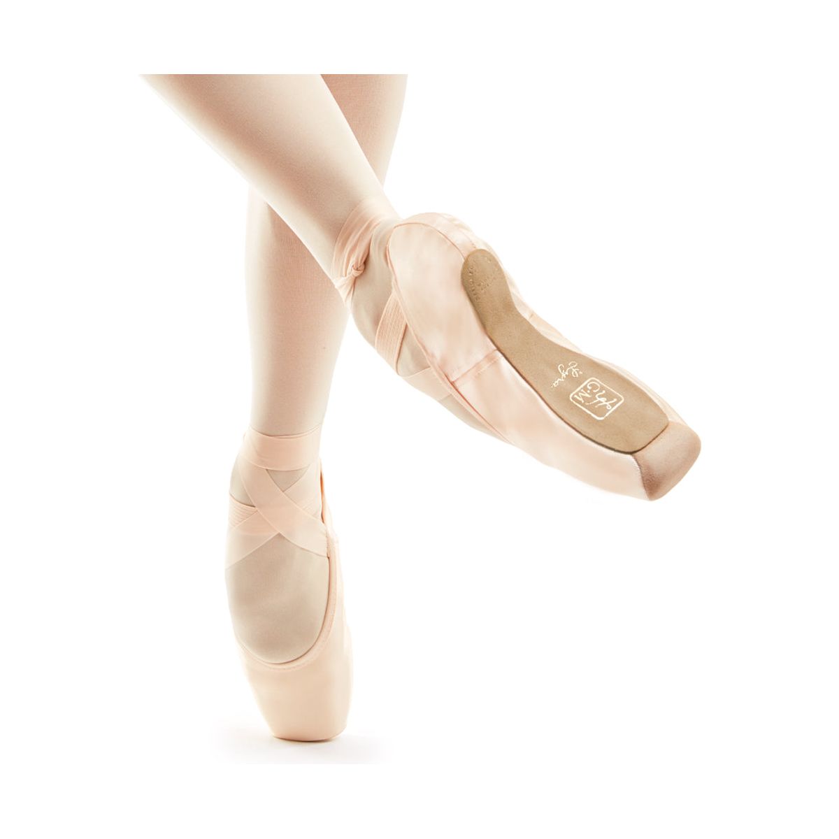 Gaynor Minden Lyra Pointe Shoe Low Heel -Low Vamp- Supple Medium (Pink)