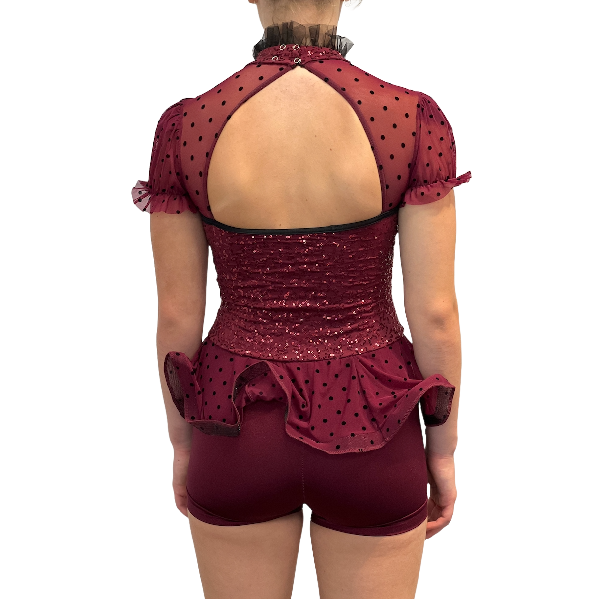 Jazz Maroon Sparkle Dress Costume