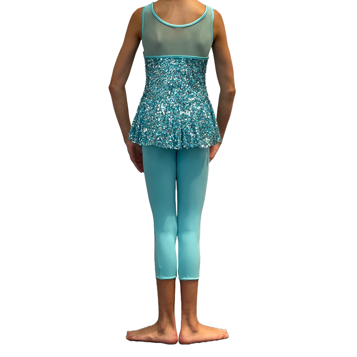 Seafoam One-Piece Sequin Jazz Costume