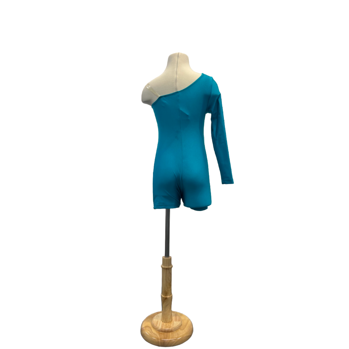 Turquoise one-shoulder bodysuit