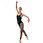 Intermediate Black Footless Fishnet Tights Adults
