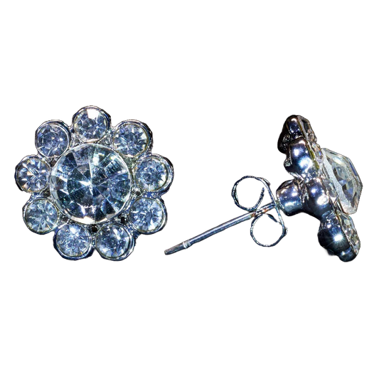 Kissed by Glitter Flower Earrings (Large)