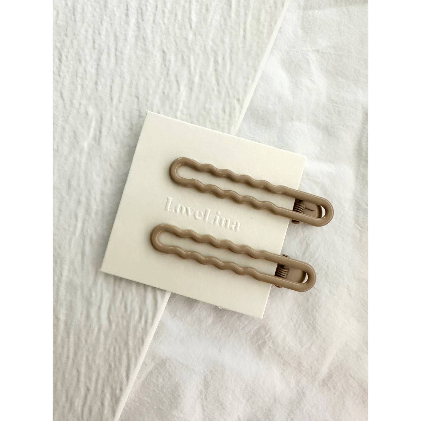 Wavy Muted Coloured Hair Clips