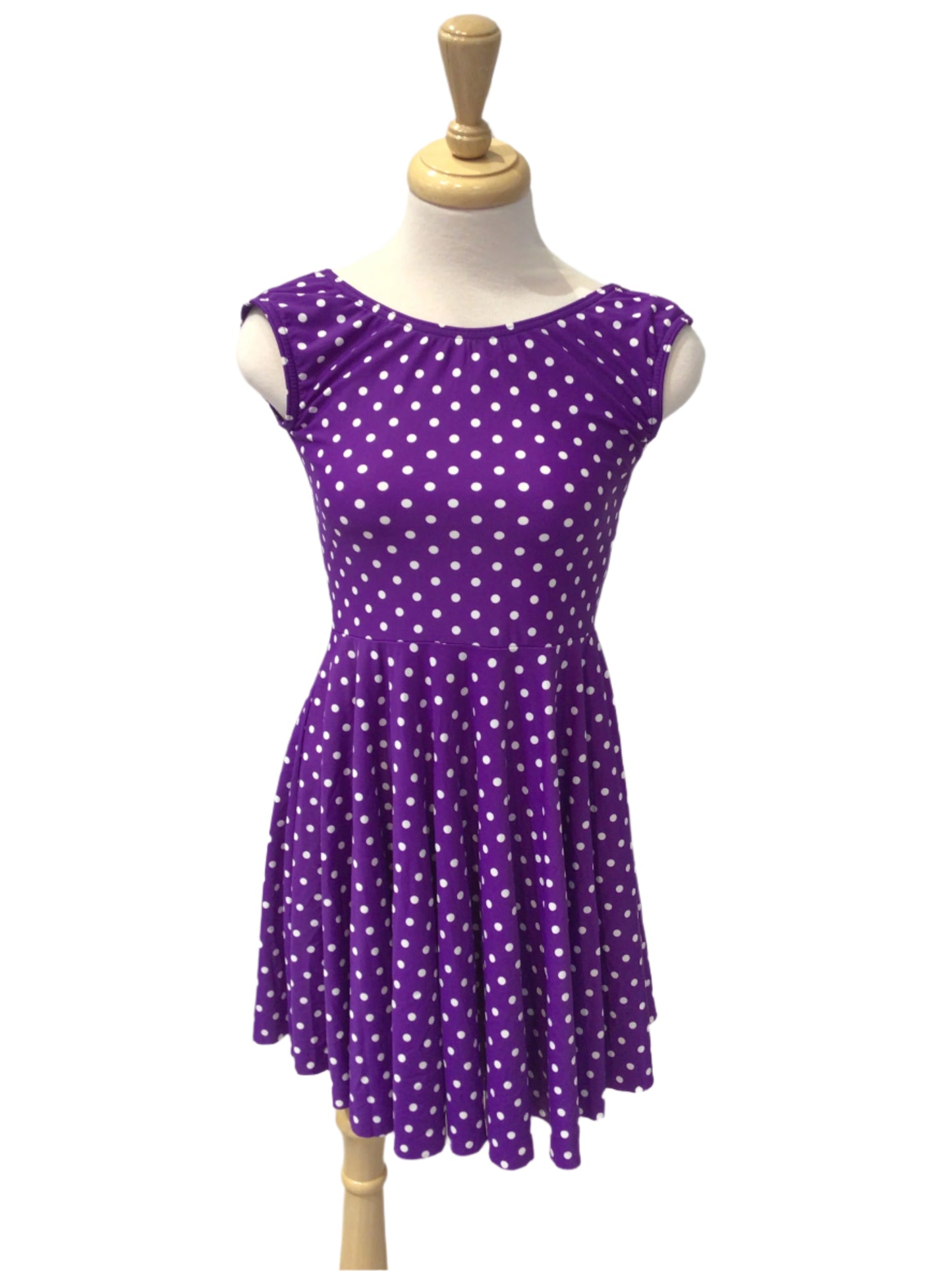 Purple Polka Dot Dress