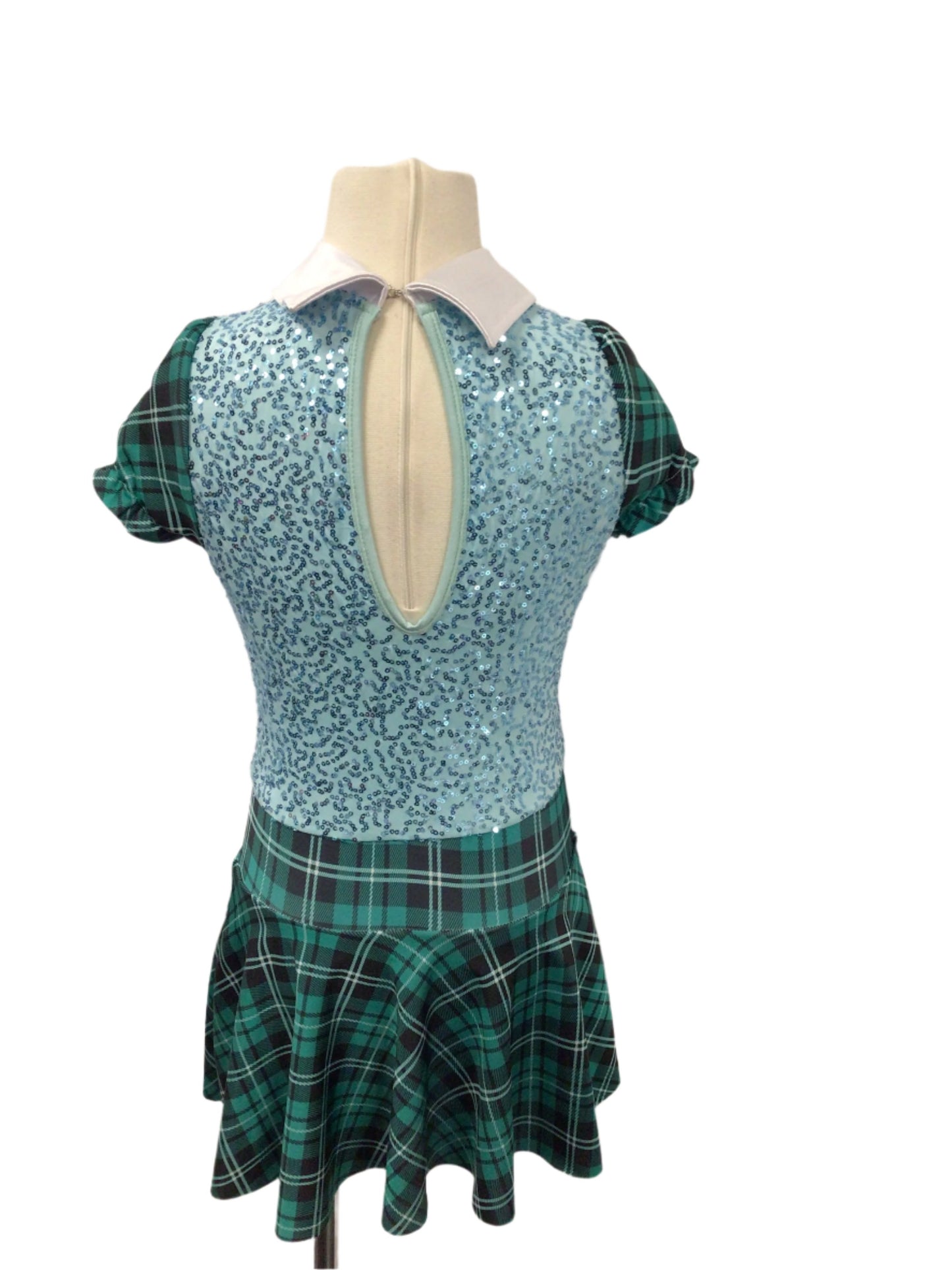 Teal Plaid School Uniform