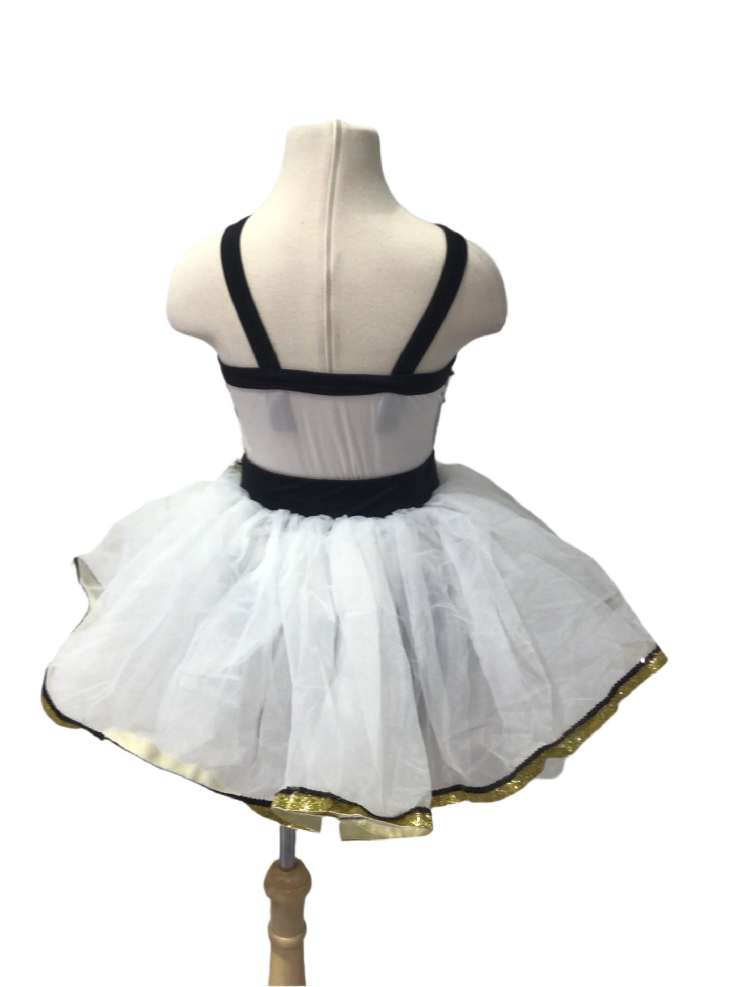 Black White and Gold Three Piece Combo Costume