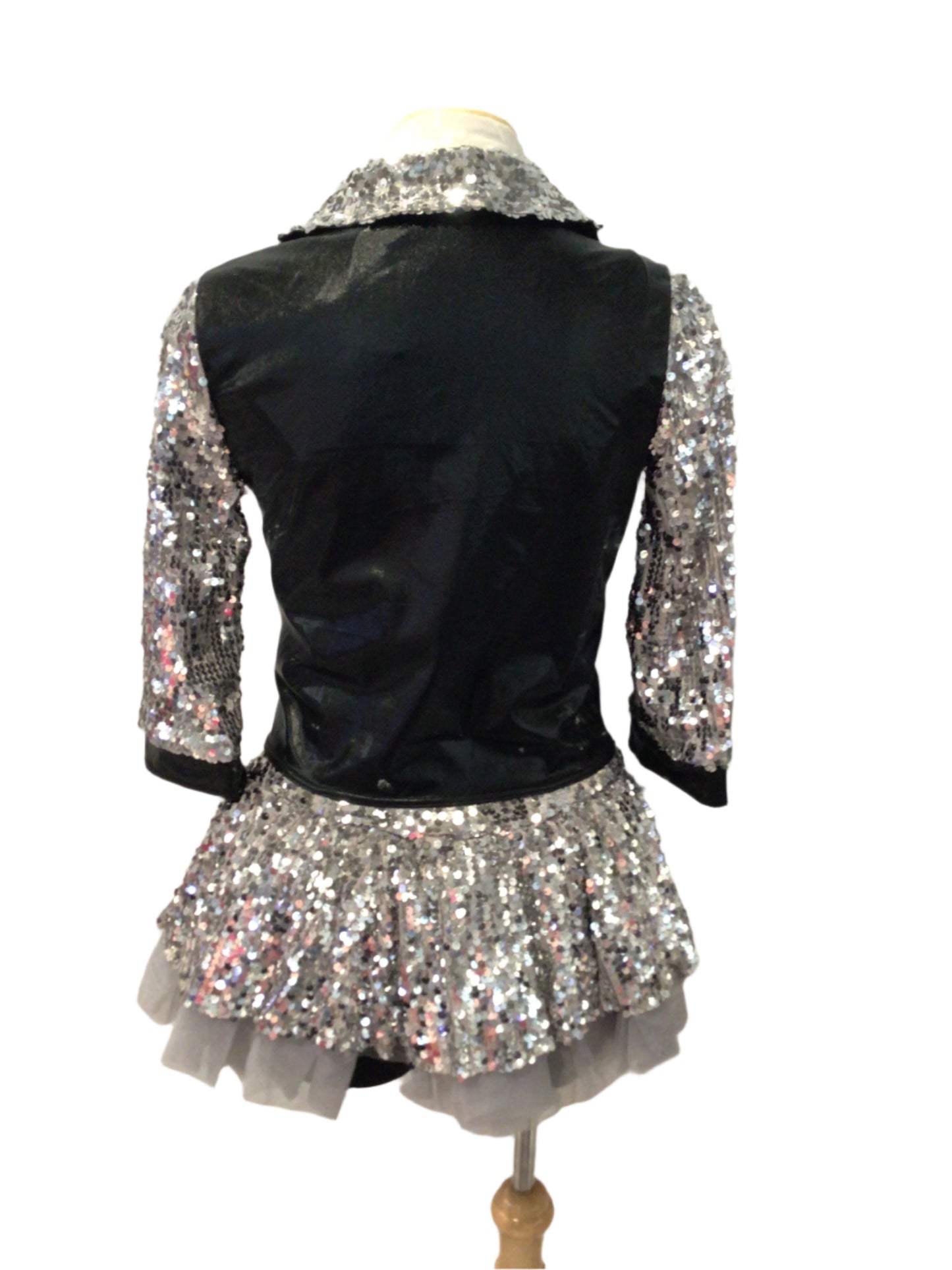 Black and Silver Dress with Jacket