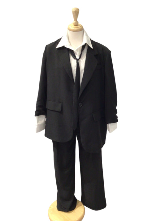 Black and White Suit