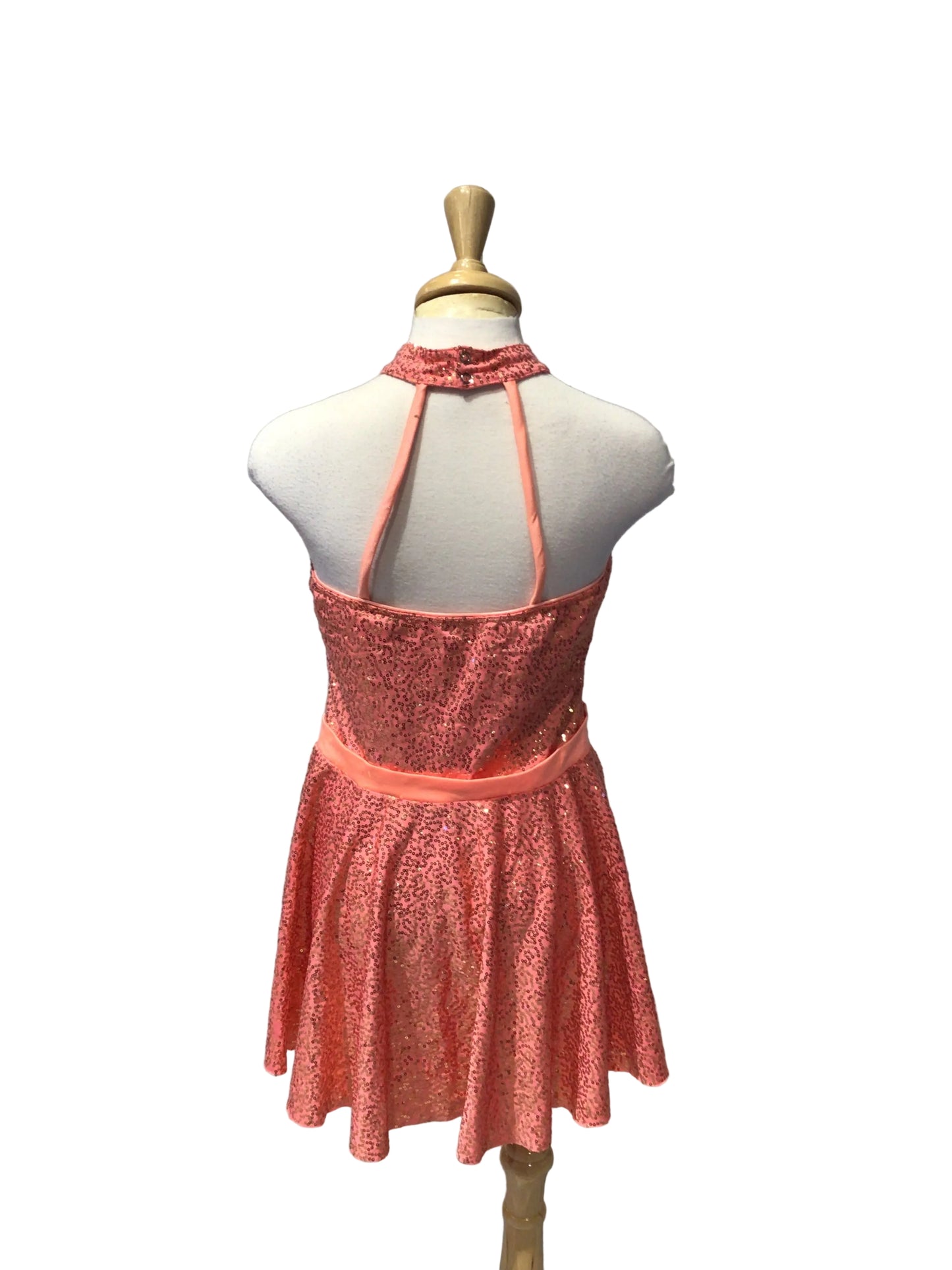 Peachy Pink Sequin Dress